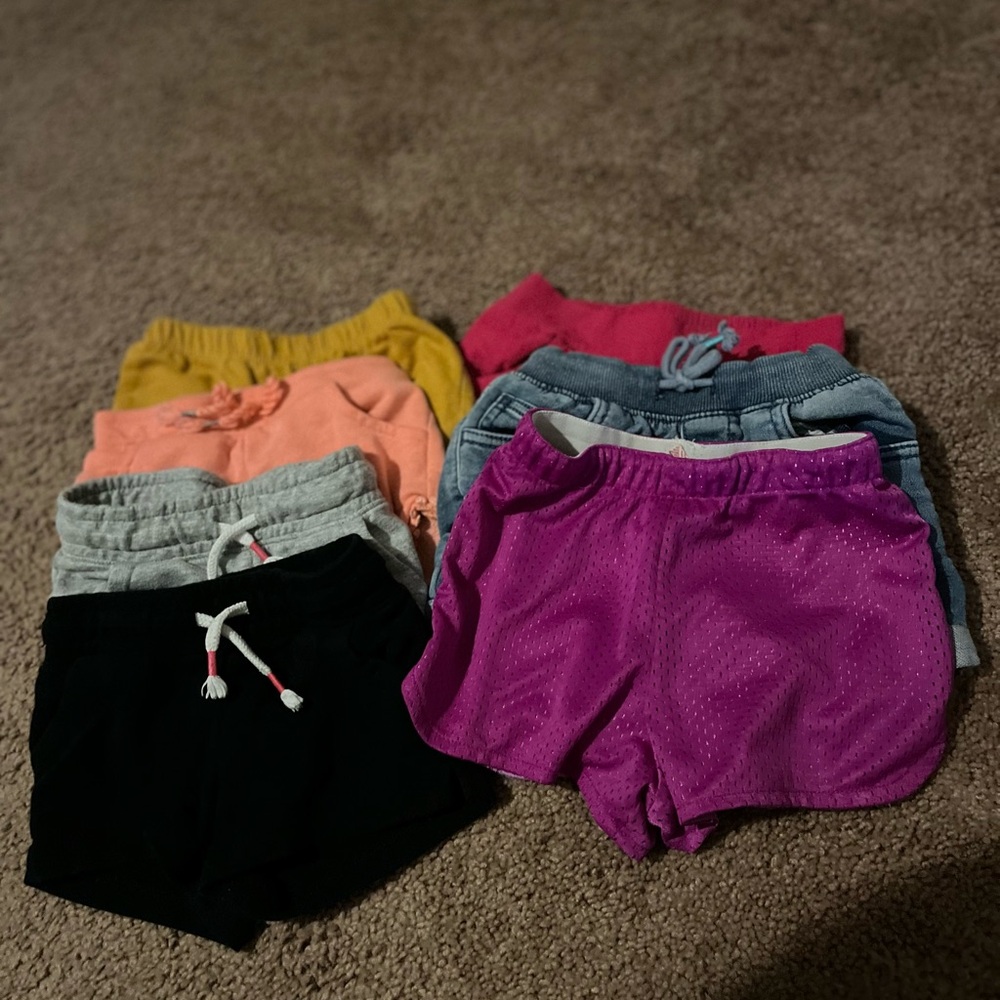 7 pairs of toddler 3T & 4T shorts Lot bundle